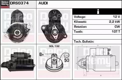 Remy DRS0374 - Motorino d'avviamento autozon.pro