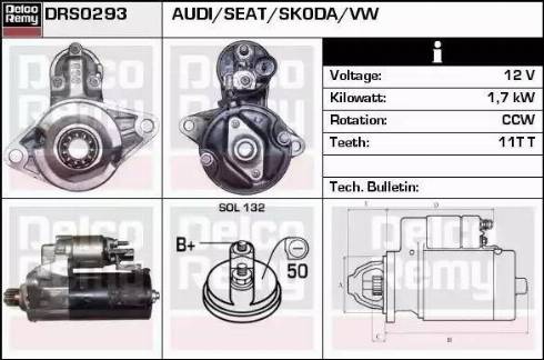 Remy DRS0293 - Motorino d'avviamento autozon.pro