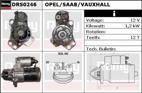 Remy DRS0246 - Motorino d'avviamento autozon.pro