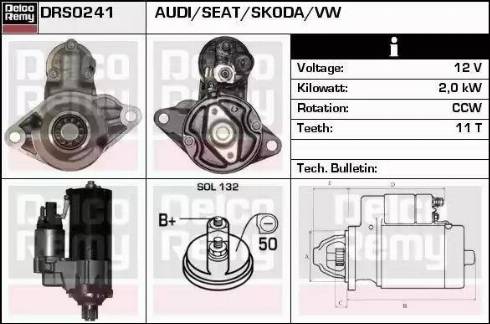 Remy DRS0241 - Motorino d'avviamento autozon.pro