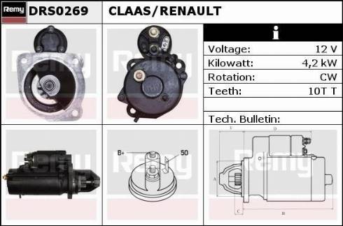 Remy DRS0269 - Motorino d'avviamento autozon.pro