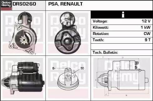 Remy DRS0260 - Motorino d'avviamento autozon.pro