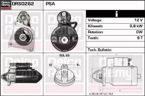 Remy DRS0262 - Motorino d'avviamento autozon.pro