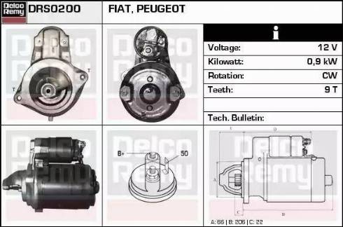 Remy DRS0200 - Motorino d'avviamento autozon.pro