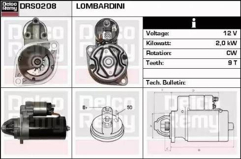 Remy DRS0208 - Motorino d'avviamento autozon.pro