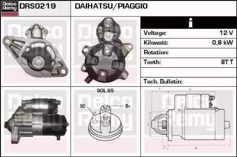 Remy DRS0219 - Motorino d'avviamento autozon.pro