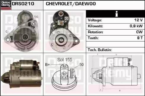 Remy DRS0210 - Motorino d'avviamento autozon.pro