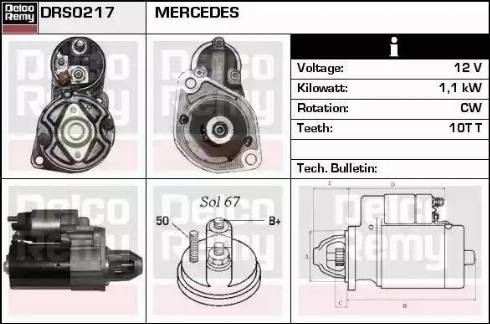 Remy DRS0217 - Motorino d'avviamento autozon.pro