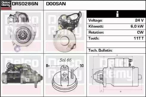 Remy DRS0286N - Motorino d'avviamento autozon.pro