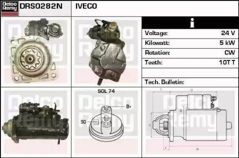 Remy DRS0282N - Motorino d'avviamento autozon.pro