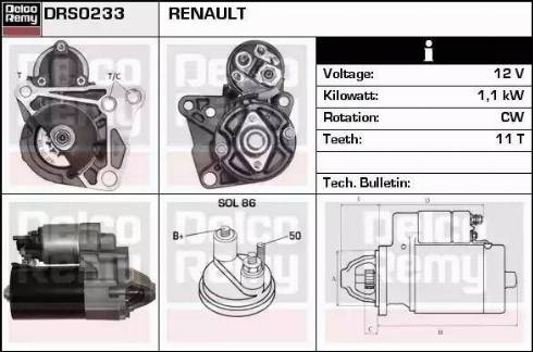 Remy DRS0233 - Motorino d'avviamento autozon.pro