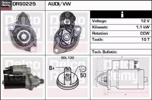 Remy DRS0225 - Motorino d'avviamento autozon.pro