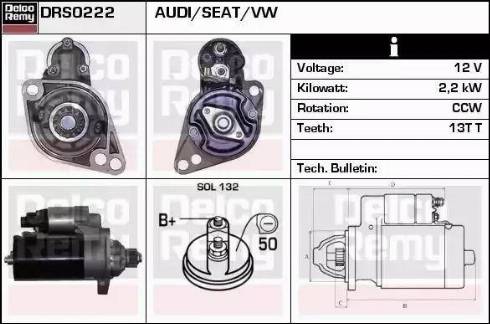 Remy DRS0222 - Motorino d'avviamento autozon.pro