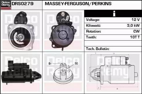 Remy DRS0279 - Motorino d'avviamento autozon.pro