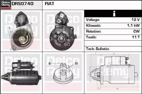 Remy DRS0740 - Motorino d'avviamento autozon.pro