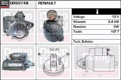 Remy DRS0748 - Motorino d'avviamento autozon.pro