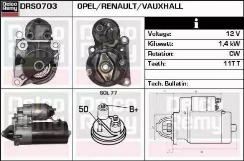 Remy DRS0703 - Motorino d'avviamento autozon.pro