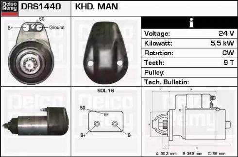 Remy DRS1440 - Motorino d'avviamento autozon.pro