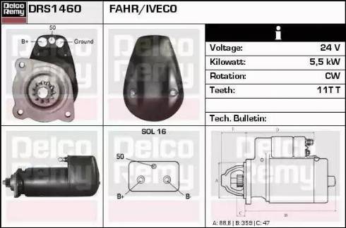 Remy DRS1460 - Motorino d'avviamento autozon.pro