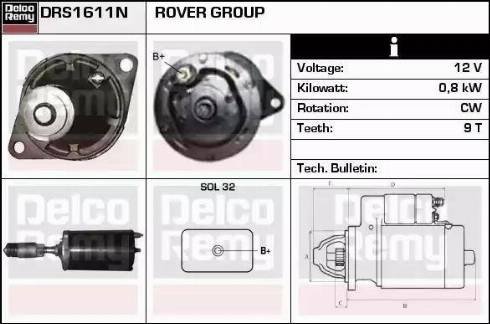 Remy DRS1611N - Motorino d'avviamento autozon.pro