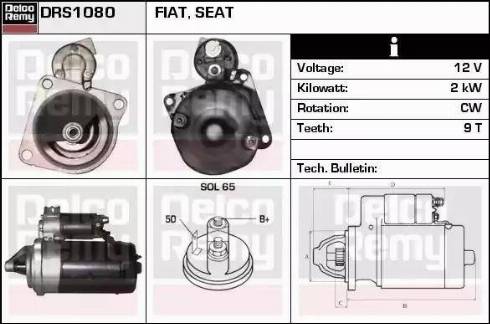 Remy DRS1080 - Motorino d'avviamento autozon.pro