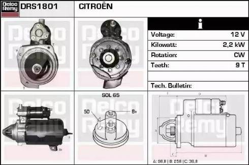 Remy DRS1801 - Motorino d'avviamento autozon.pro