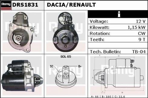 Remy DRS1831X - Motorino d'avviamento autozon.pro