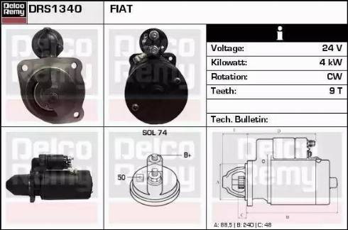 Remy DRS1340 - Motorino d'avviamento autozon.pro