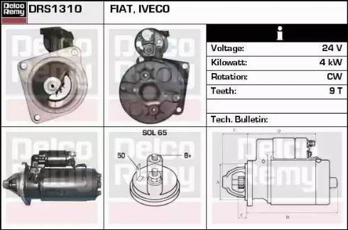 Remy DRS1310 - Motorino d'avviamento autozon.pro