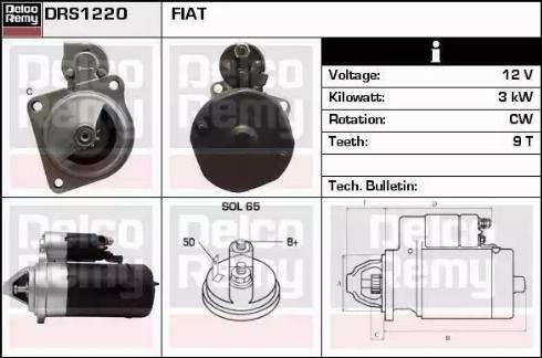 Remy DRS1220 - Motorino d'avviamento autozon.pro