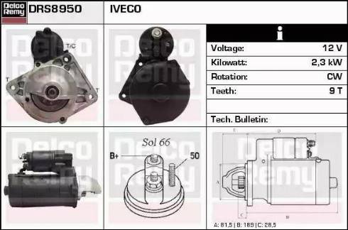 Remy DRS8950 - Motorino d'avviamento autozon.pro