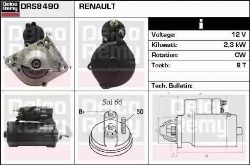 Remy DRS8490 - Motorino d'avviamento autozon.pro