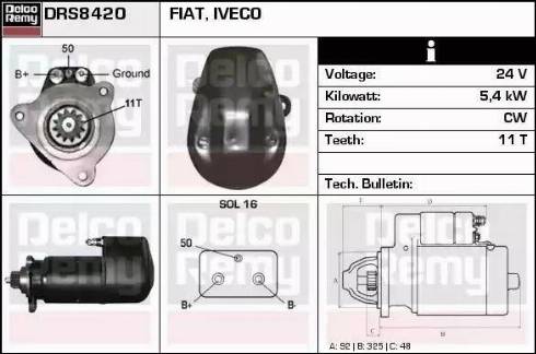 Remy DRS8420 - Motorino d'avviamento autozon.pro