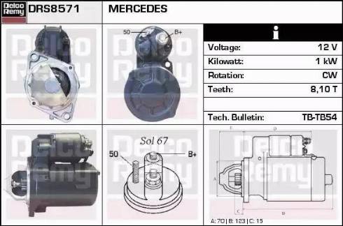 Remy DRS8571 - Motorino d'avviamento autozon.pro