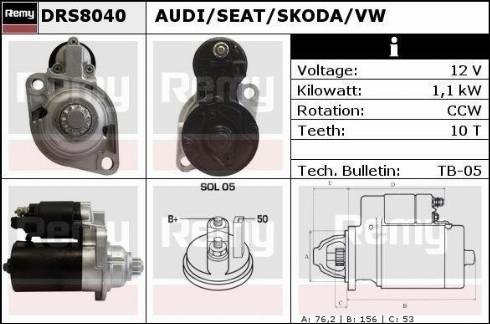 Remy DRS8040X - Motorino d'avviamento autozon.pro