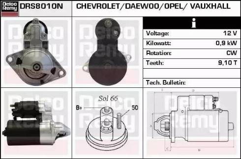 Remy DRS8010N - Motorino d'avviamento autozon.pro