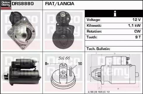 Remy DRS8880 - Motorino d'avviamento autozon.pro