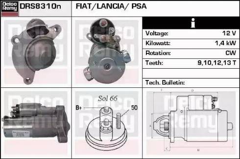 Remy DRS8310N - Motorino d'avviamento autozon.pro