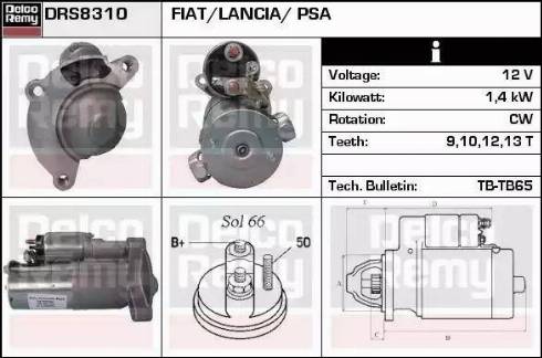 Remy DRS8310 - Motorino d'avviamento autozon.pro