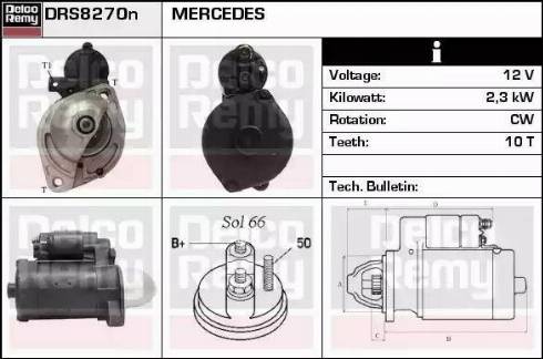 Remy DRS8270N - Motorino d'avviamento autozon.pro