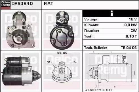 Remy DRS3940N - Motorino d'avviamento autozon.pro