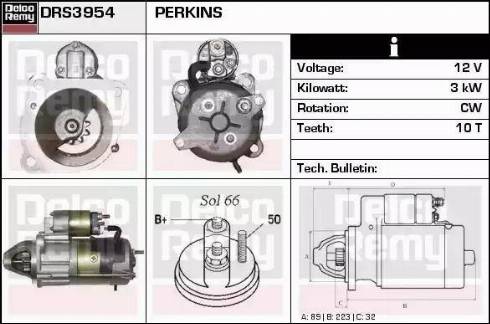 Remy DRS3954 - Motorino d'avviamento autozon.pro