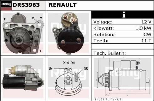 Remy DRS3963X - Motorino d'avviamento autozon.pro