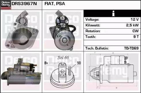 Remy DRS3967N - Motorino d'avviamento autozon.pro