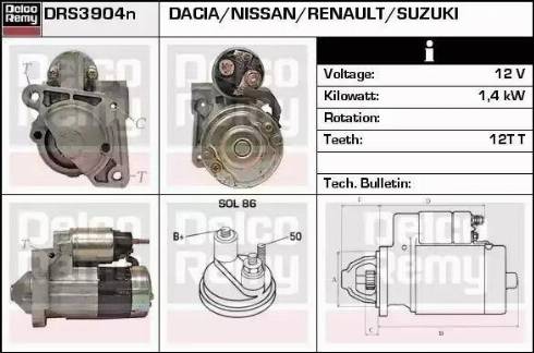 Remy DRS3904N - Motorino d'avviamento autozon.pro