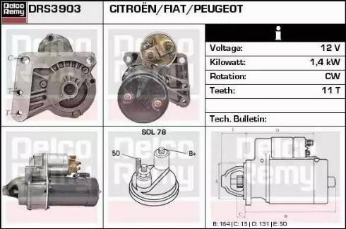 Remy DRS3903 - Motorino d'avviamento autozon.pro