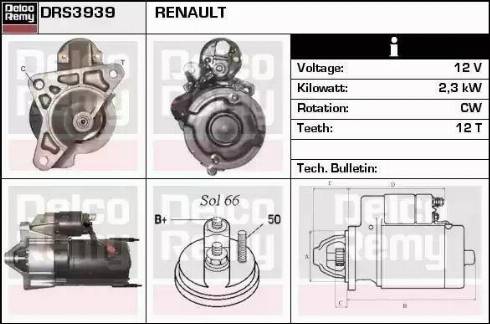 Remy DRS3939 - Motorino d'avviamento autozon.pro