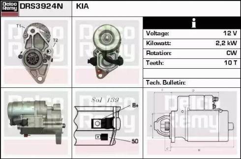 Remy DRS3924N - Motorino d'avviamento autozon.pro