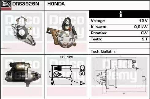 Remy DRS3926N - Motorino d'avviamento autozon.pro