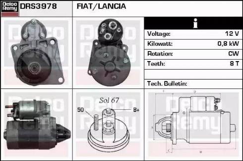 Remy DRS3978 - Motorino d'avviamento autozon.pro